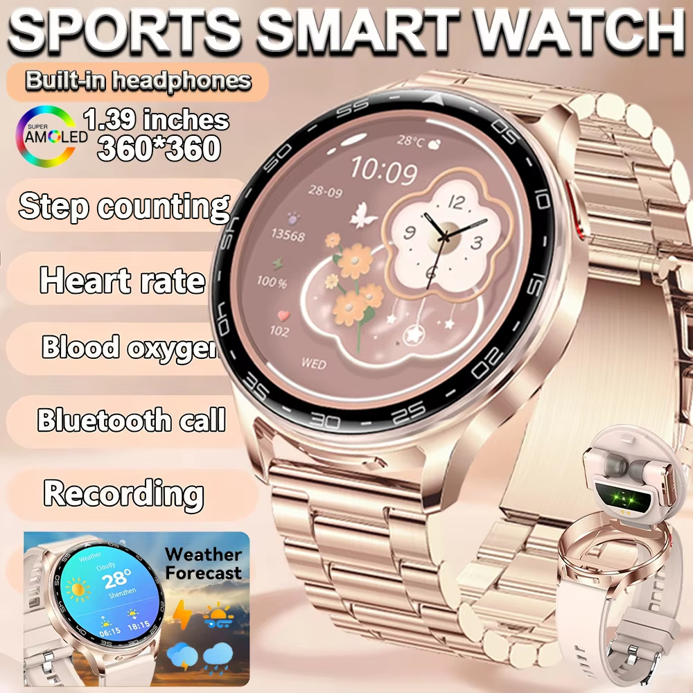 Smartwatch Noise Watches For Women - DAORKOW 2-In-1 TWS Headset Smartwatch 1.39