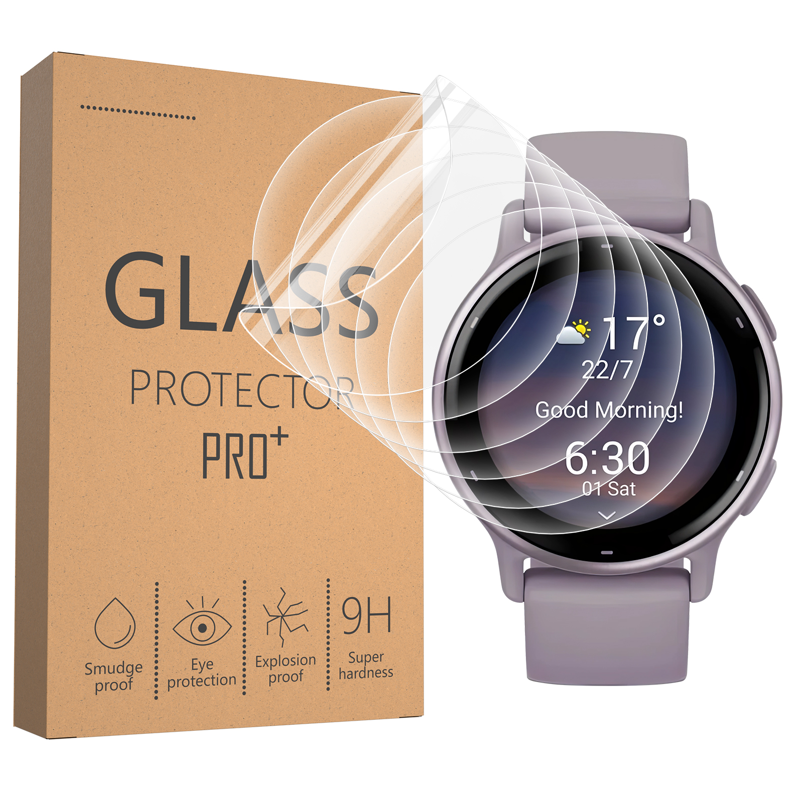 Smart Watch Screen Protector - Soft Clear Protective Film For Garmin
