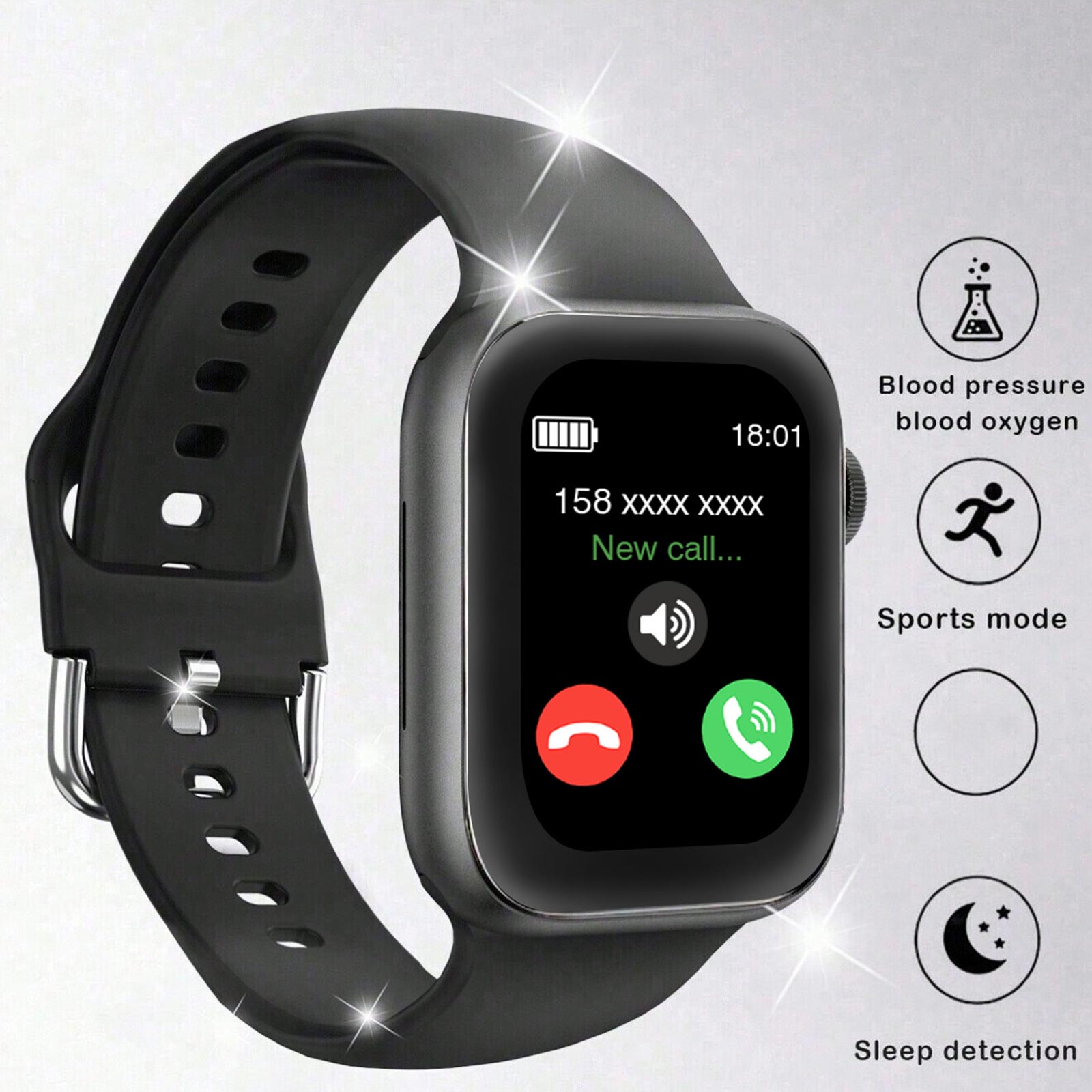 Smartwatch Iphone Watches For Women - Smart Watch, Wireless Call/Dial, Multi-Sport Mode,