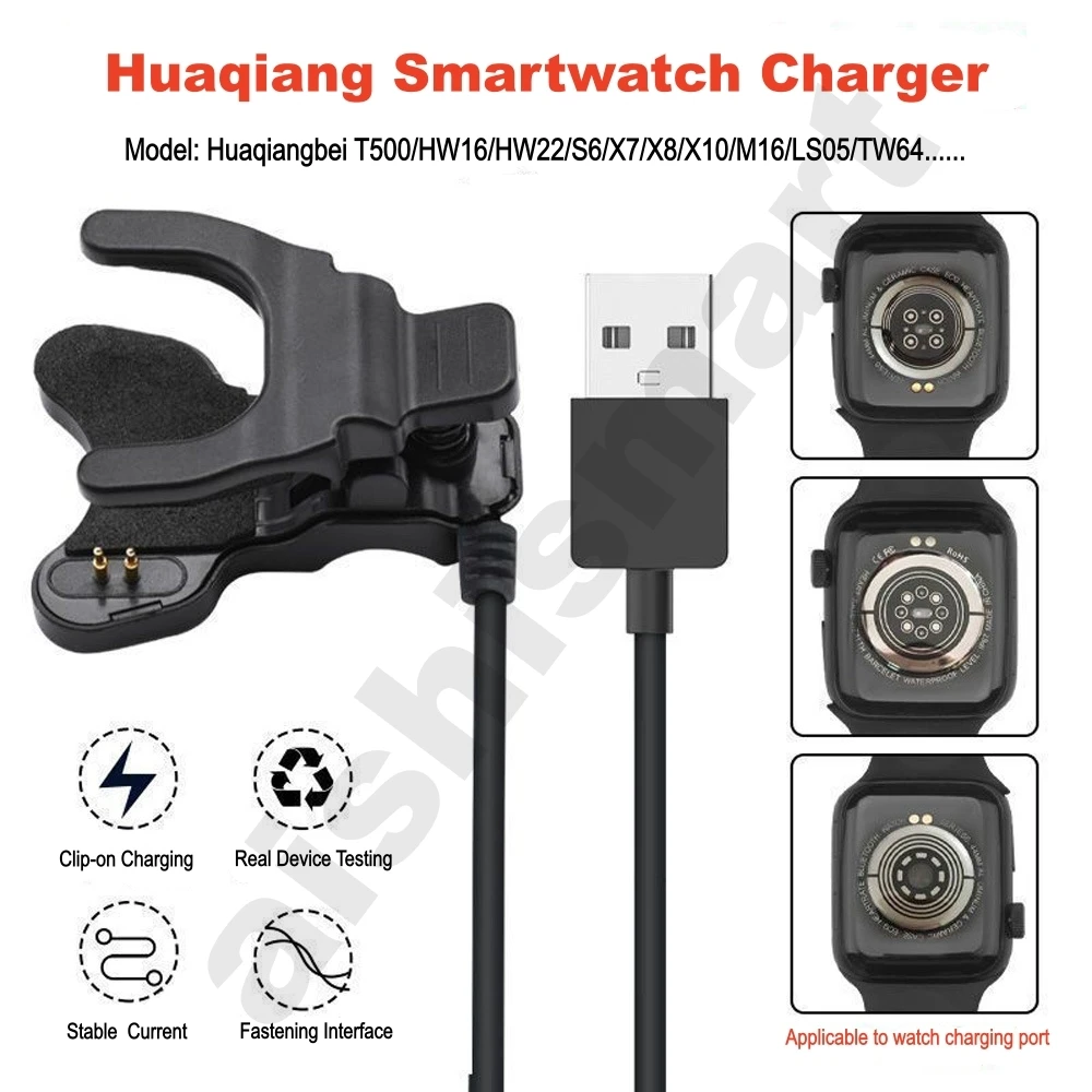 Clip Charger 2pin 3pin 3mm 4mm - Watch X7 리뷰 및 가격