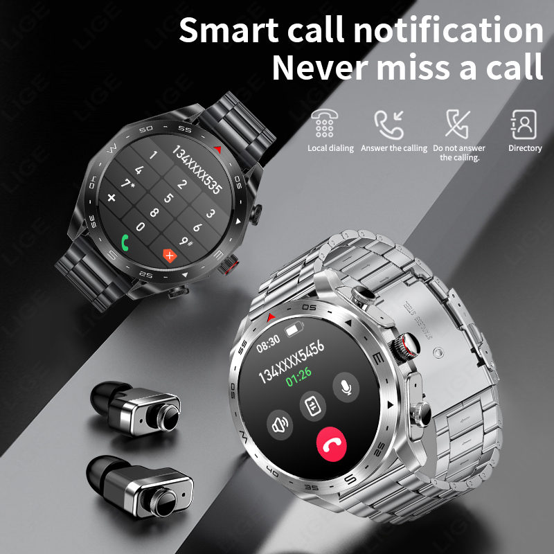 LIGE TWS Earbuds Bluetooth Hea - Smartwatch Noise Watches For Women 리뷰 및 가격
