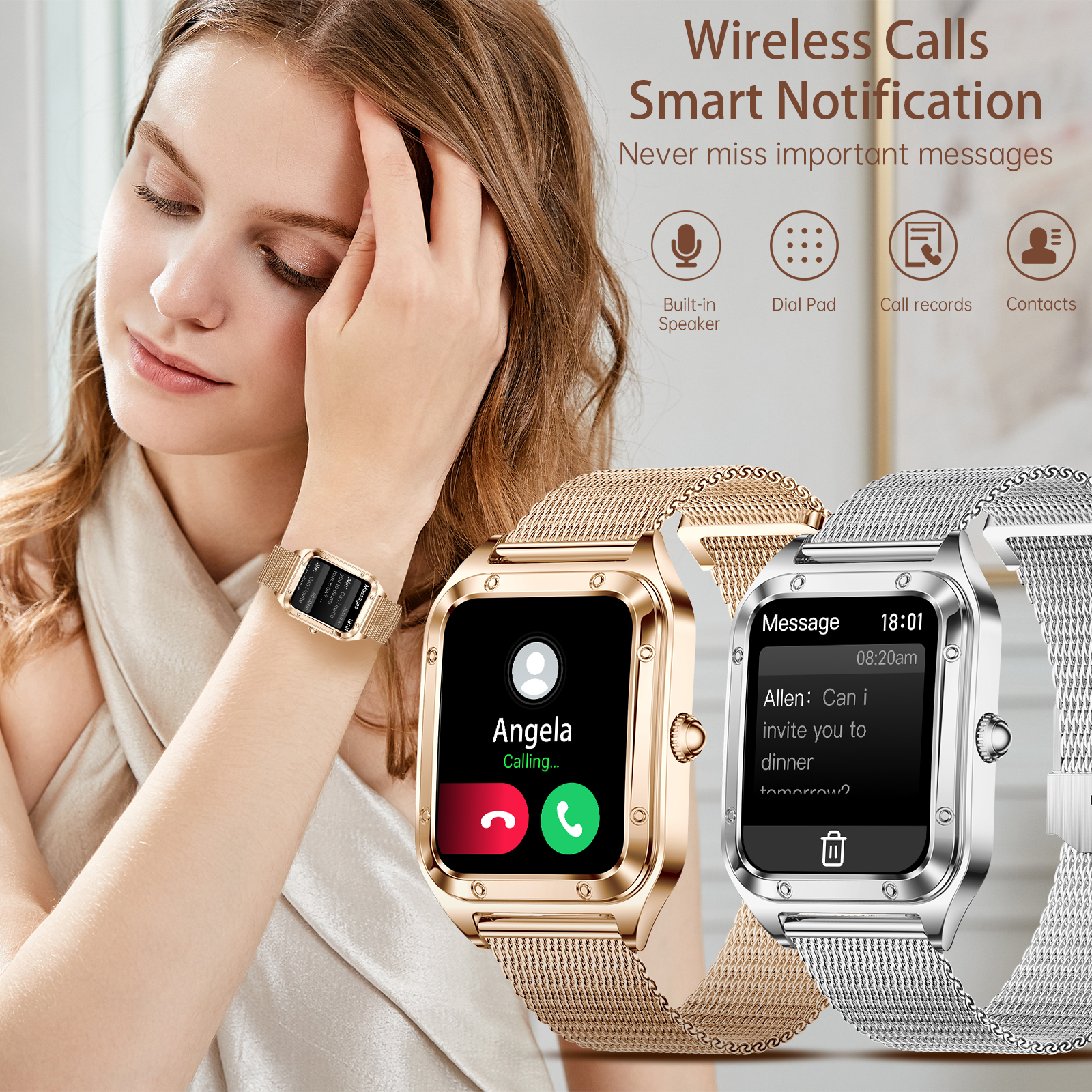 Women Smart Watch(Answer/Make  - Smartwatch Iphone Watches For Women 리뷰 및 가격