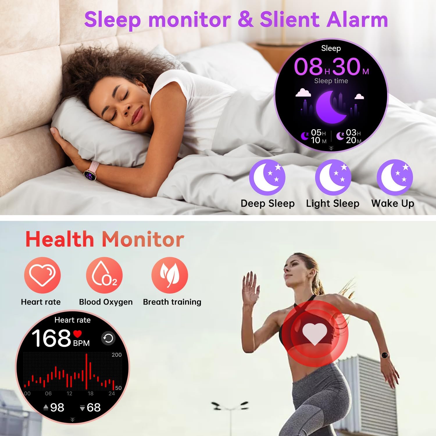 Smart Watch for Women & Men: F - Smartwatch Iphone Watches For Women 리뷰 및 가격