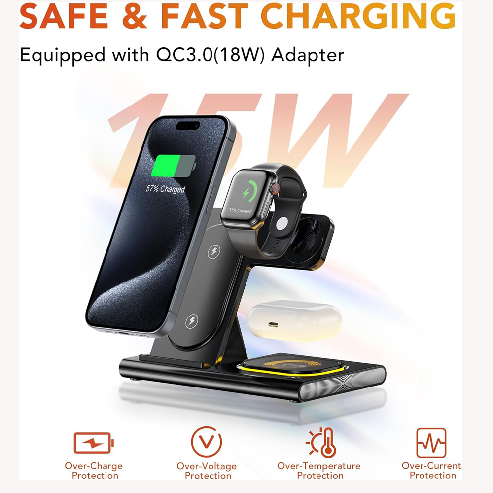 3 in 1 Foldable Charging Stati - Watch Xs8 리뷰 및 가격