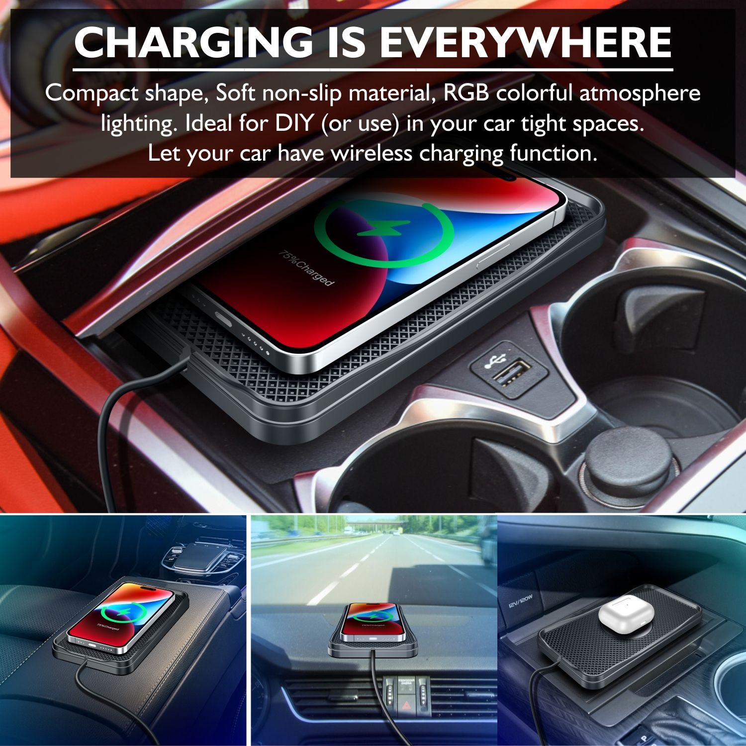 15W Wireless Charger Car Fast  - Watch Xs8 리뷰 및 가격