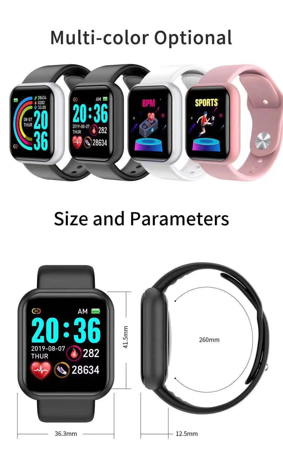 D20 Pro Smart Watch Men Y68 Sm - Smartwatch Watches For Men 리뷰 및 가격