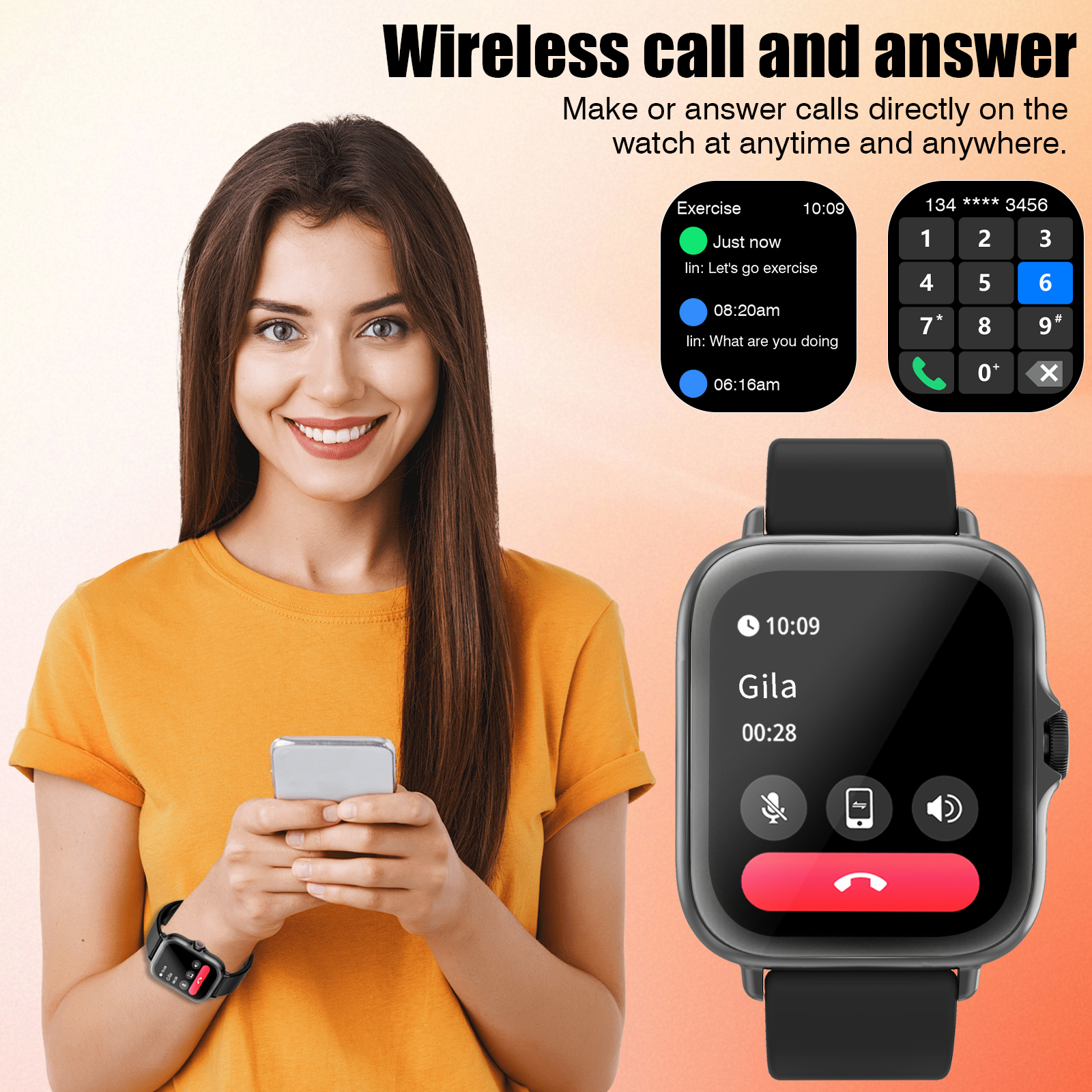 Smart Watch, Wireless Call/Dia - Smartwatch Iphone Watches For Women 리뷰 및 가격