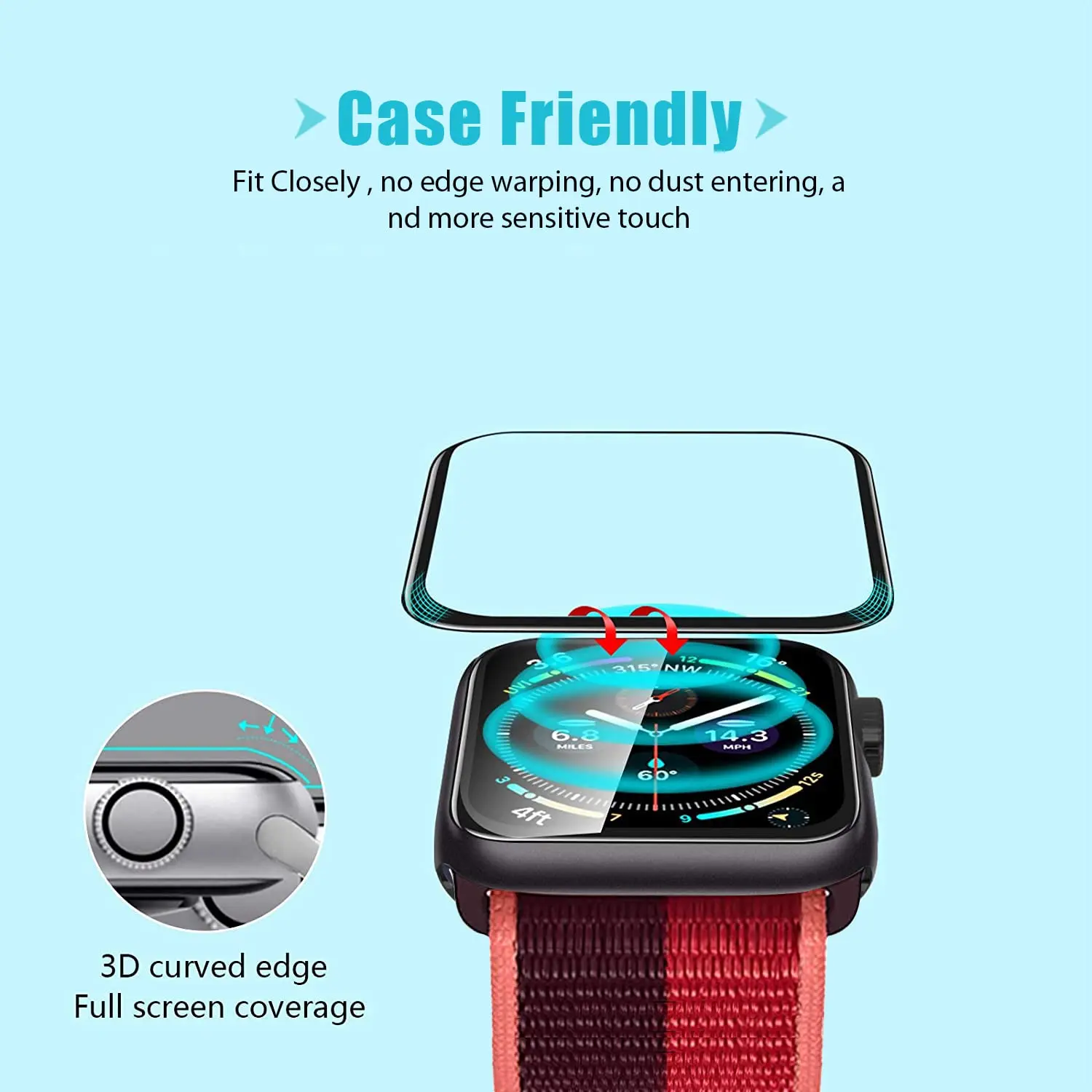 Screen Protector 3D Tempered F - Smart Watch Screen Protector 리뷰 및 가격