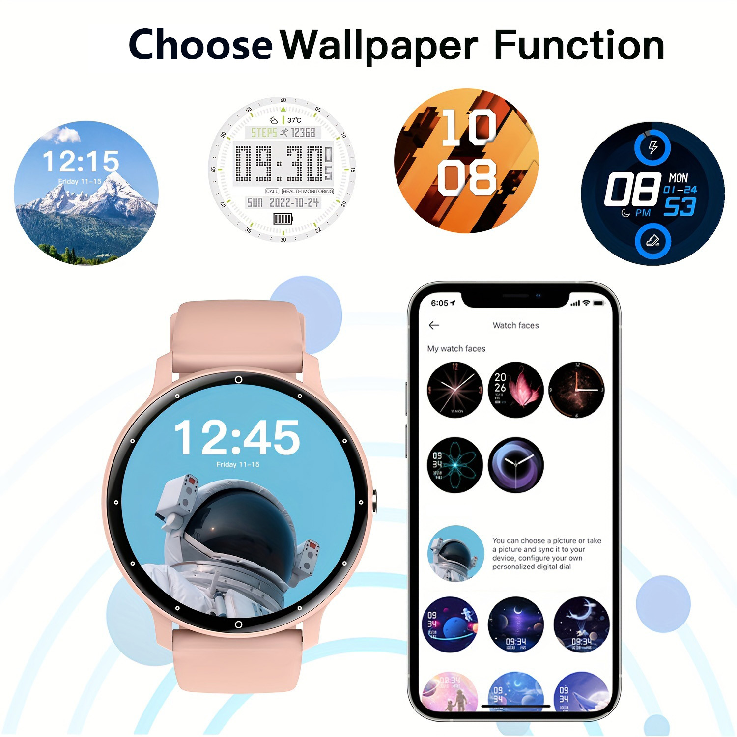 Smart watch, wireless calling  - Smartwatch Iphone Watches For Women 리뷰 및 가격
