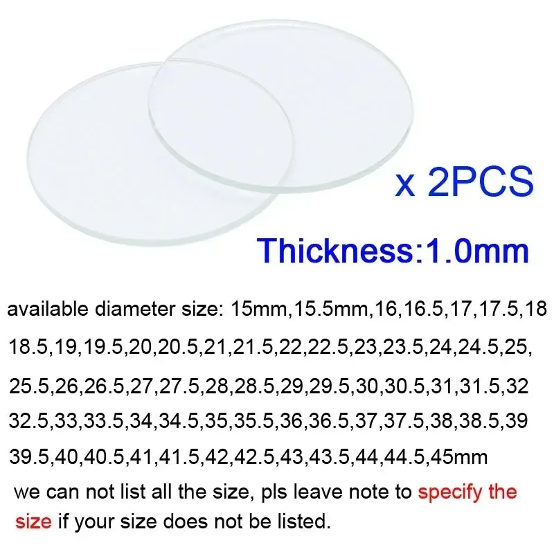 2 Pieces 15 - 45mm Flat Round  - Smart Watch Screen Protector 리뷰 및 가격