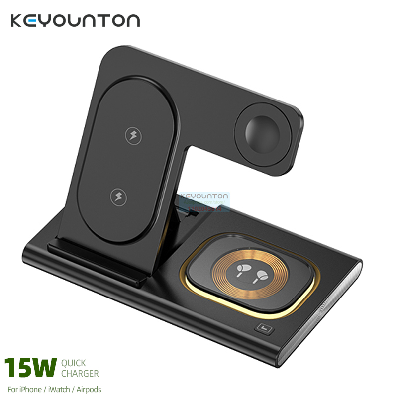 3 In 1 Wireless Charger For iP - Watch Xs8 리뷰 및 가격