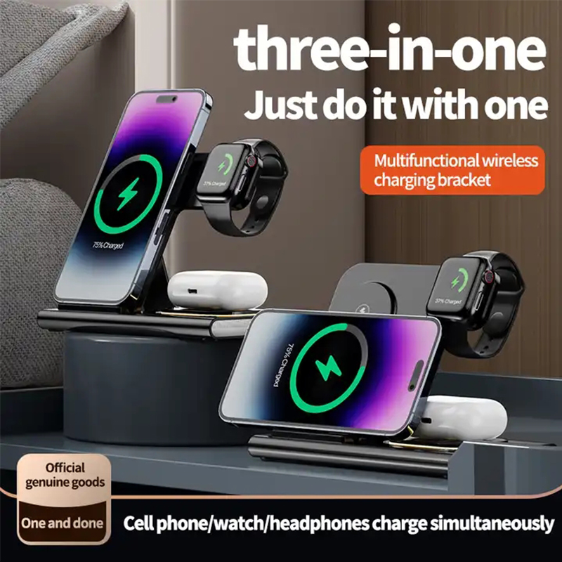 3 In 1 Wireless Charger For iP - Watch Xs8 리뷰 및 가격