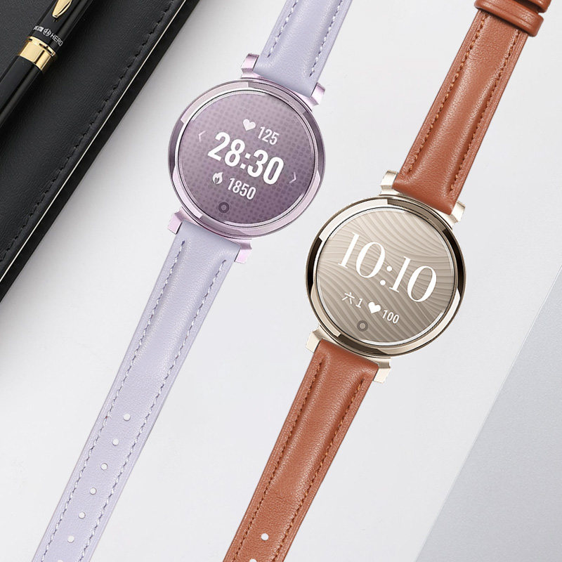 For Garmin Lily2 genuine leath - Smartwatch Purple Watches For Women 리뷰 및 가격