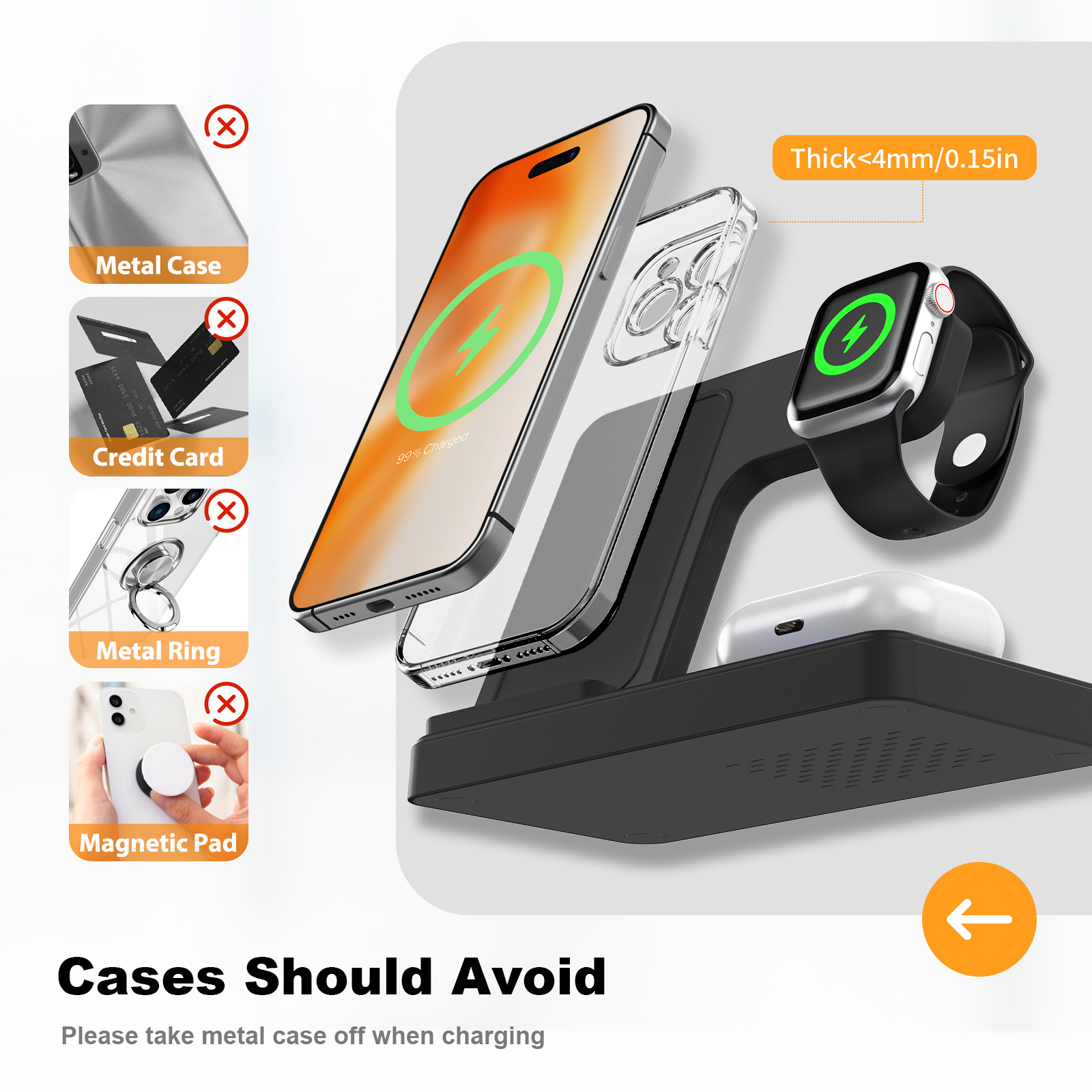 Magnetic Wireless Charger Fast - Watch Xs8 리뷰 및 가격